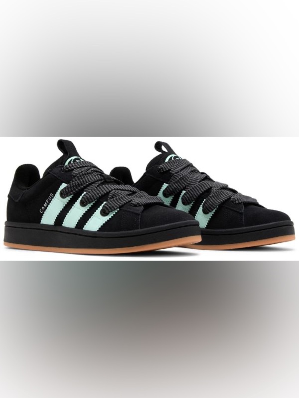 🆕 adidas Campus 00s Black Mint Sneakers NIB Men’s 12 Gum Sole Streetwear Classic